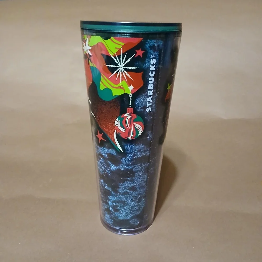 New Star Bucks Holiday Ribbon 2023 Tumbler 20oz NO Straw/ Box